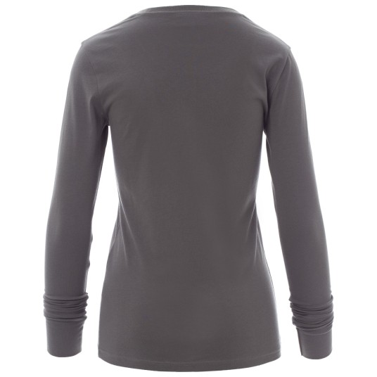 KOSZULKA T-SHIRT DŁUGI RĘKAW PINETA LADY - ZADYMIONY