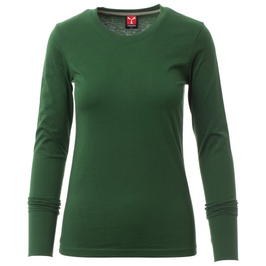 KOSZULKA T-SHIRT DŁUGI RĘKAW PINETA LADY - ZIELONY
