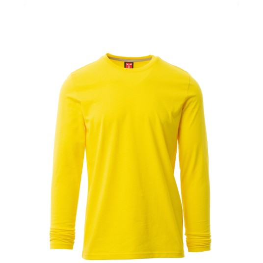 KOSZULKA T-SHIRT DŁUGI RĘKAW PINETA - ŻÓŁTA