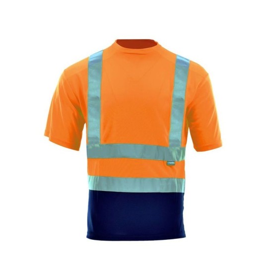 KOSZULKA T-SHIRT DROGOWIEC POMARAŃCZOWY ODBLASKOWY