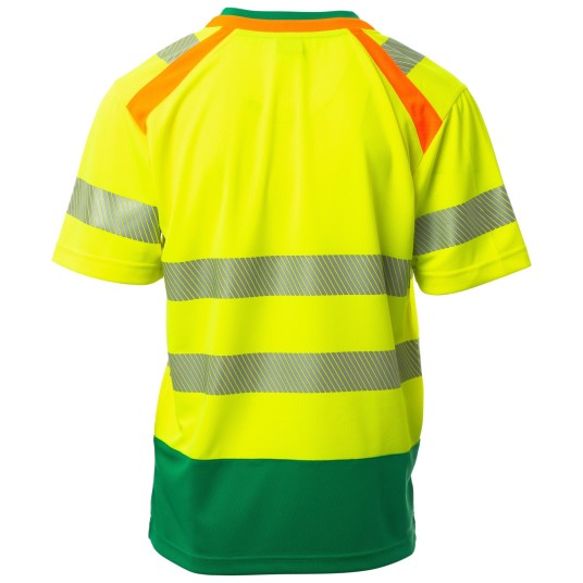 KOSZULKA T-SHIRT KRÓTKI RĘKAW ALLEY - ŻÓŁTY FLUO-ŻELOWY ZIELONY