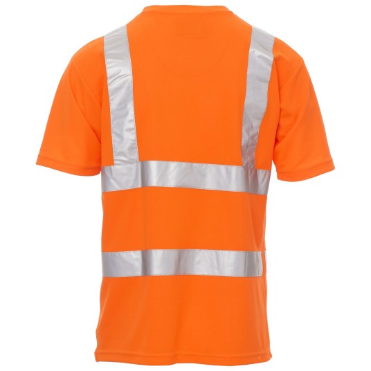 KOSZULKA T-SHIRT KRÓTKI RĘKAW AVENUE - POMARAŃCZOWY FLUO