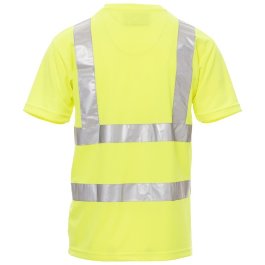 KOSZULKA T-SHIRT KRÓTKI RĘKAW AVENUE - ŻÓŁTY FLUO