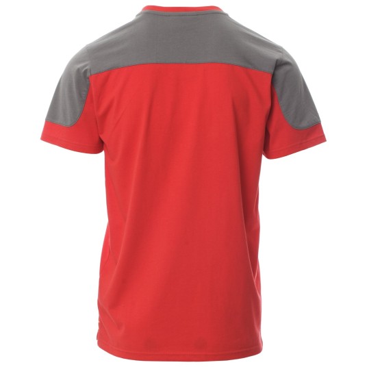 KOSZULKA T-SHIRT KRÓTKI RĘKAW CORPORATE - ROSSO-SMOKE