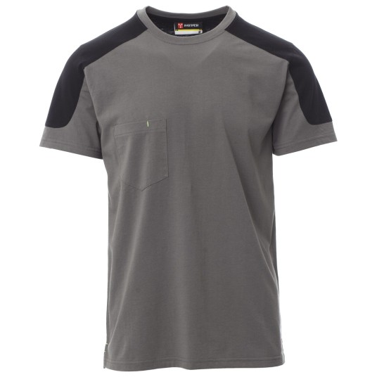 KOSZULKA T-SHIRT KRÓTKI RĘKAW CORPORATE - ZADYMIONY-CZARNY