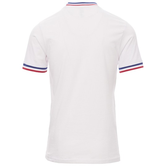 KOSZULKA T-SHIRT KRÓTKI RĘKAW FLAG - BIAŁY-FRANCJA