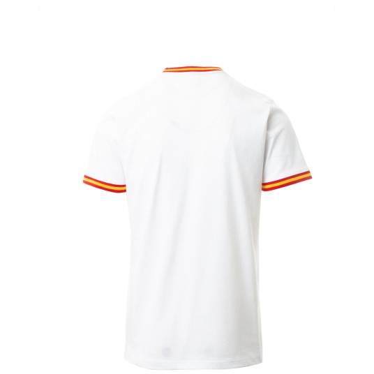 KOSZULKA T-SHIRT KRÓTKI RĘKAW FLAG - BIAŁY-HISZPANIA