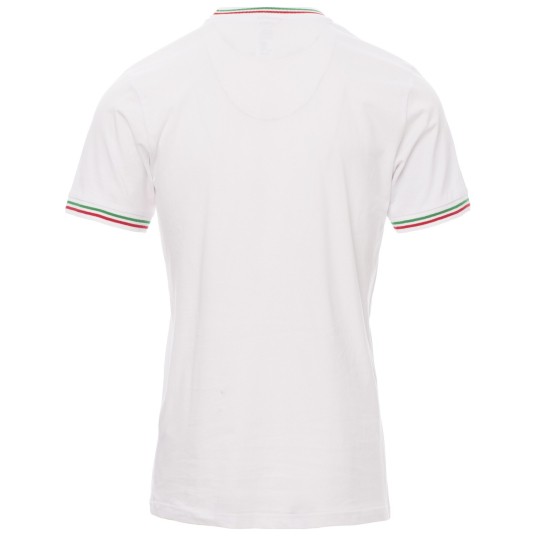 KOSZULKA T-SHIRT KRÓTKI RĘKAW FLAG - BIAŁY-WŁOCHY