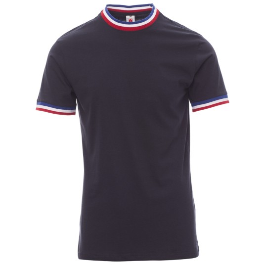 KOSZULKA T-SHIRT KRÓTKI RĘKAW FLAG - GRANATOWY-FRANCJA