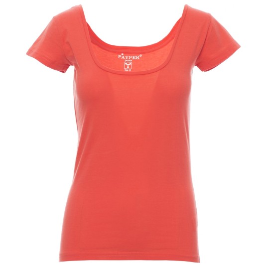 KOSZULKA T-SHIRT KRÓTKI RĘKAW FLORIDA - ŻYWY KORALOWY