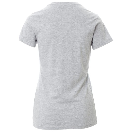 KOSZULKA T-SHIRT KRÓTKI RĘKAW FREE LADY MELANGE - SZARY MELANŻ