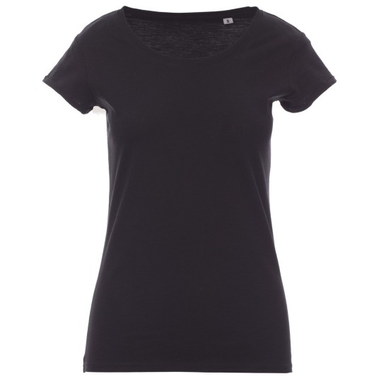 KOSZULKA T-SHIRT KRÓTKI RĘKAW PARTY LADY - CZARNY