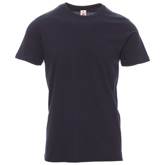 KOSZULKA T-SHIRT KRÓTKI RĘKAW PRINT - GRANATOWY