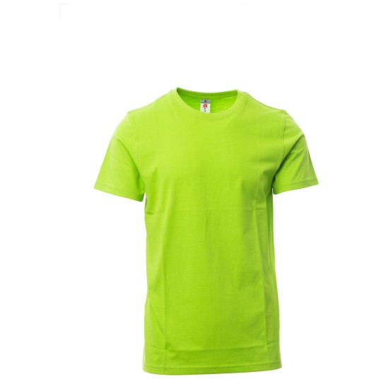 KOSZULKA T-SHIRT KRÓTKI RĘKAW PRINT - JASKRAWOZIELONY