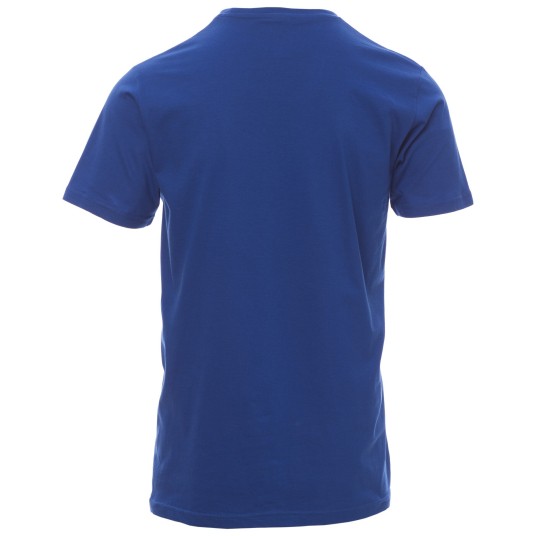 KOSZULKA T-SHIRT KRÓTKI RĘKAW PRINT - KRÓLEWSKI NIEBIESKI