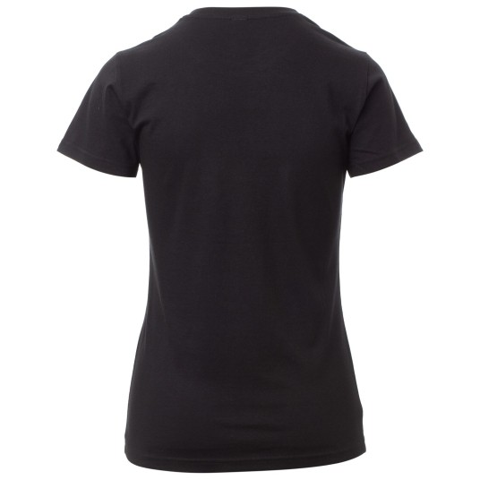 KOSZULKA T-SHIRT KRÓTKI RĘKAW PRINT LADY - CZARNY