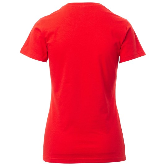 KOSZULKA T-SHIRT KRÓTKI RĘKAW PRINT LADY - CZERWONY