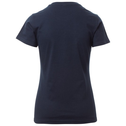 KOSZULKA T-SHIRT KRÓTKI RĘKAW PRINT LADY - GRANATOWY