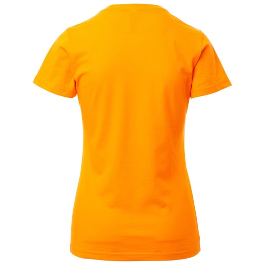 KOSZULKA T-SHIRT KRÓTKI RĘKAW PRINT LADY - POMARAŃCZOWY