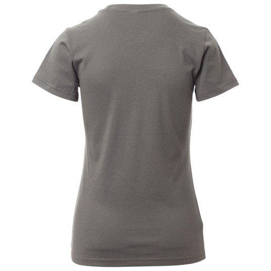 KOSZULKA T-SHIRT KRÓTKI RĘKAW PRINT LADY - ZADYMIONY