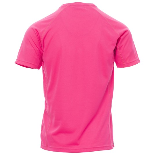 KOSZULKA T-SHIRT KRÓTKI RĘKAW RUNNER - FUKSJOWY FLUO