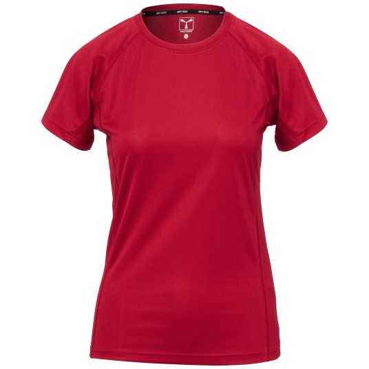 KOSZULKA T-SHIRT KRÓTKI RĘKAW RUNNER LADY - BORDOWY