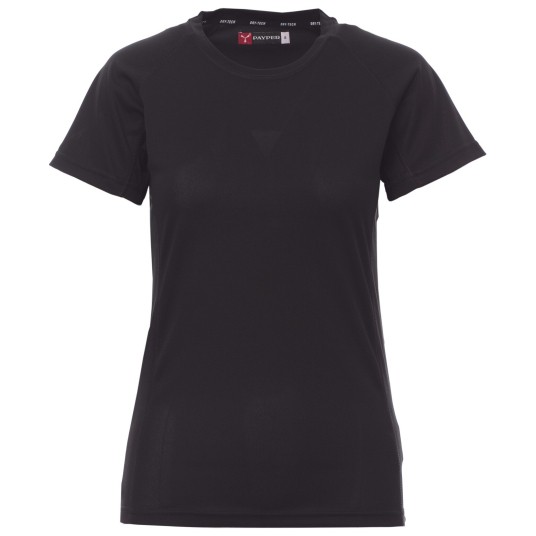 KOSZULKA T-SHIRT KRÓTKI RĘKAW RUNNER LADY - CZARNY