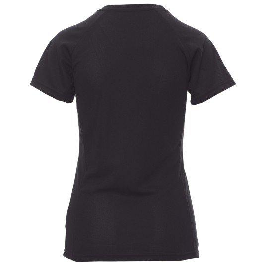 KOSZULKA T-SHIRT KRÓTKI RĘKAW RUNNER LADY - CZARNY