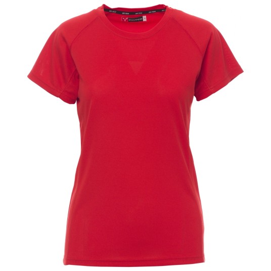KOSZULKA T-SHIRT KRÓTKI RĘKAW RUNNER LADY - CZERWONY