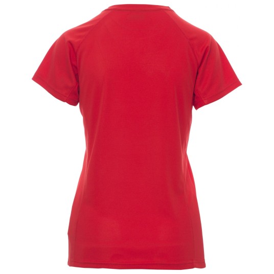 KOSZULKA T-SHIRT KRÓTKI RĘKAW RUNNER LADY - CZERWONY
