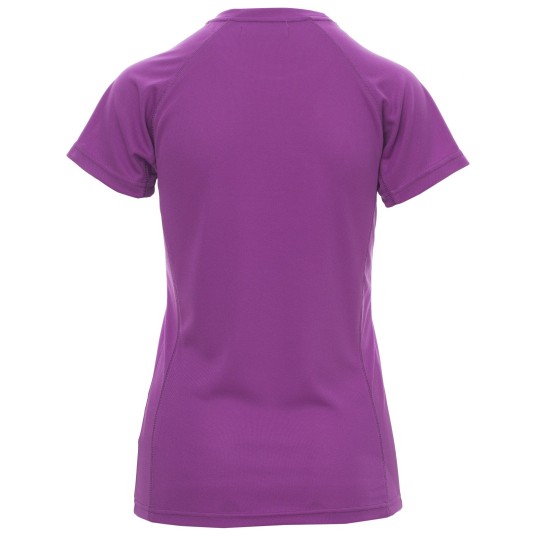 KOSZULKA T-SHIRT KRÓTKI RĘKAW RUNNER LADY - FIOLETOWE LATO