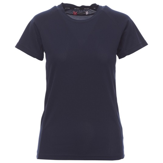 KOSZULKA T-SHIRT KRÓTKI RĘKAW RUNNER LADY - GRANATOWY