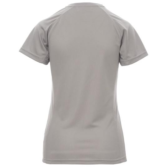 KOSZULKA T-SHIRT KRÓTKI RĘKAW RUNNER LADY - JASNOSZARY