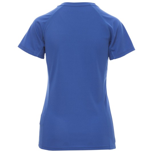 KOSZULKA T-SHIRT KRÓTKI RĘKAW RUNNER LADY - KRÓLEWSKI NIEBIESKI