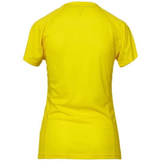 KOSZULKA T-SHIRT KRÓTKI RĘKAW RUNNER LADY - ŻÓŁTA