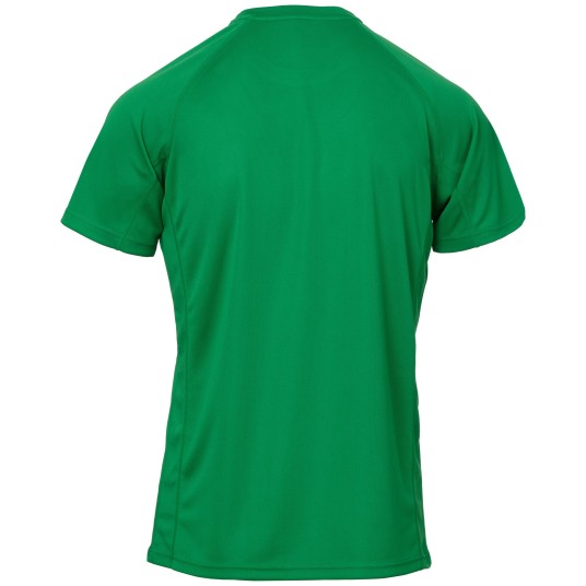 KOSZULKA T-SHIRT KRÓTKI RĘKAW RUNNER - ŻELOWY ZIELONY