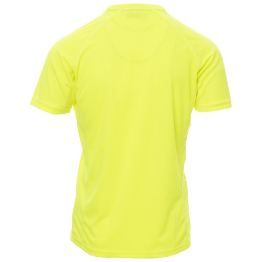 KOSZULKA T-SHIRT KRÓTKI RĘKAW RUNNER - ŻÓŁTY FLUO