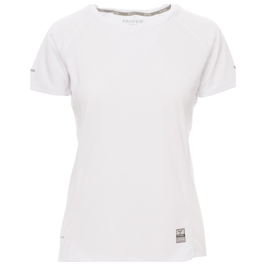 KOSZULKA T-SHIRT KRÓTKI RĘKAW RUNNING LADY - BIAŁY