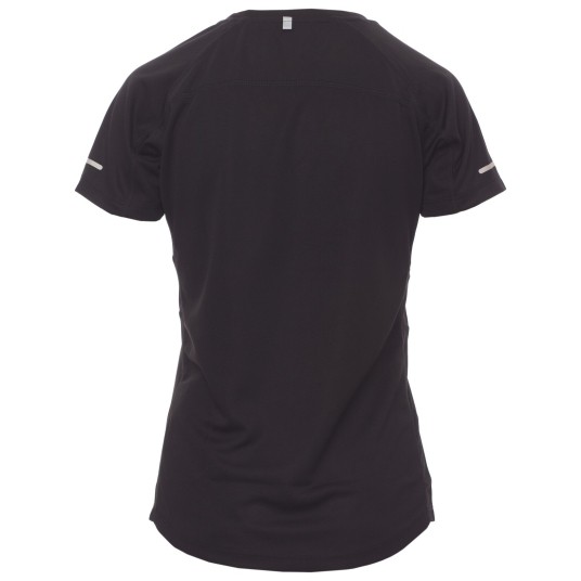 KOSZULKA T-SHIRT KRÓTKI RĘKAW RUNNING LADY - CZARNY