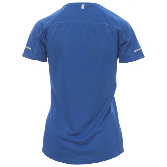 KOSZULKA T-SHIRT KRÓTKI RĘKAW RUNNING LADY - KRÓLEWSKI NIEBIESKI