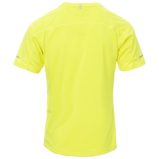 KOSZULKA T-SHIRT KRÓTKI RĘKAW RUNNING - ŻÓŁTY FLUO