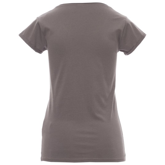 KOSZULKA T-SHIRT KRÓTKI RĘKAW SOUND+LADY - SZARY STALOWY