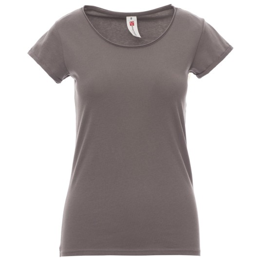 KOSZULKA T-SHIRT KRÓTKI RĘKAW SOUND+LADY - SZARY STALOWY