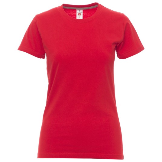 KOSZULKA T-SHIRT KRÓTKI RĘKAW SUNRISE LADY - CZERWONY