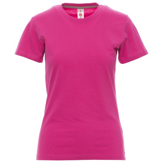 KOSZULKA T-SHIRT KRÓTKI RĘKAW SUNRISE LADY - FUKSJOWY