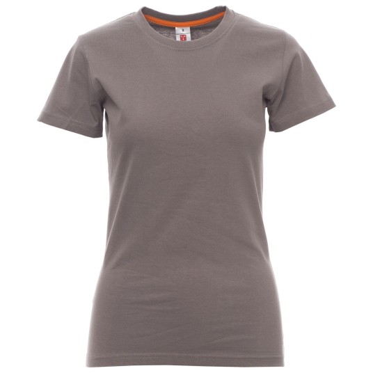 KOSZULKA T-SHIRT KRÓTKI RĘKAW SUNRISE LADY - SZARY STALOWY