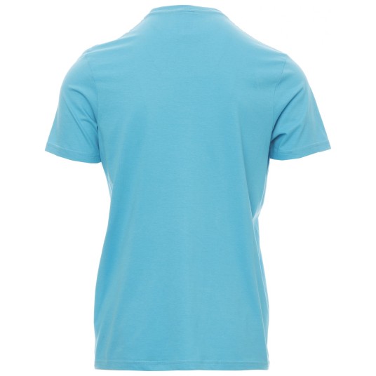 KOSZULKA T-SHIRT KRÓTKI RĘKAW SUNSET - BŁĘKIT TURKUSOWY