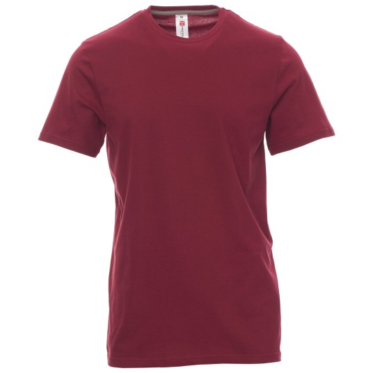 KOSZULKA T-SHIRT KRÓTKI RĘKAW SUNSET - BORDOWY