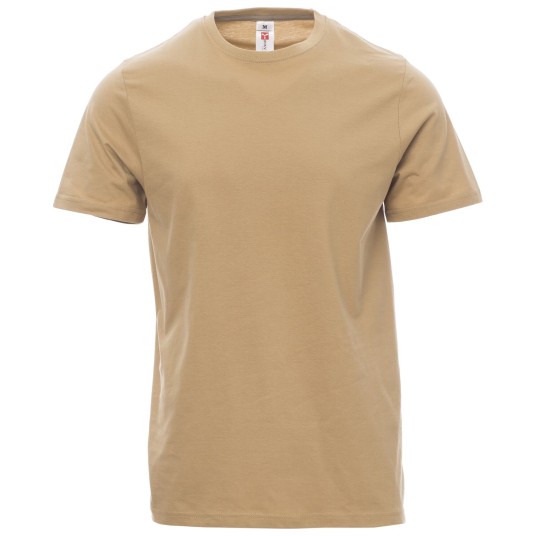 KOSZULKA T-SHIRT KRÓTKI RĘKAW SUNSET - CIEPŁY BRĄZ