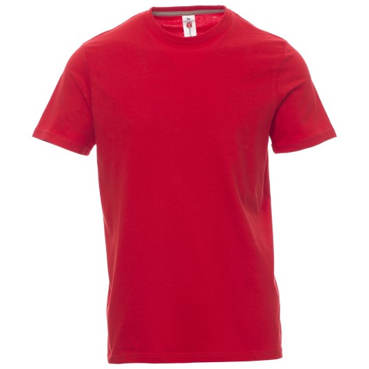 KOSZULKA T-SHIRT KRÓTKI RĘKAW SUNSET - CZERWONY